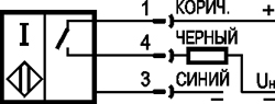 Схема подключения ISB AC12B-31P-1,5-LS4-O